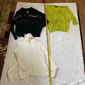 3 piece sweater lot, Nine West XXL, Jones Wear, mossimo XL